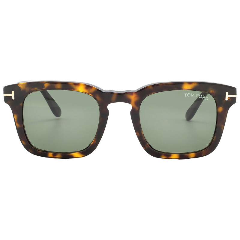 Tom Ford Dax Green Square Men's Sunglasses FT0751 52N 48