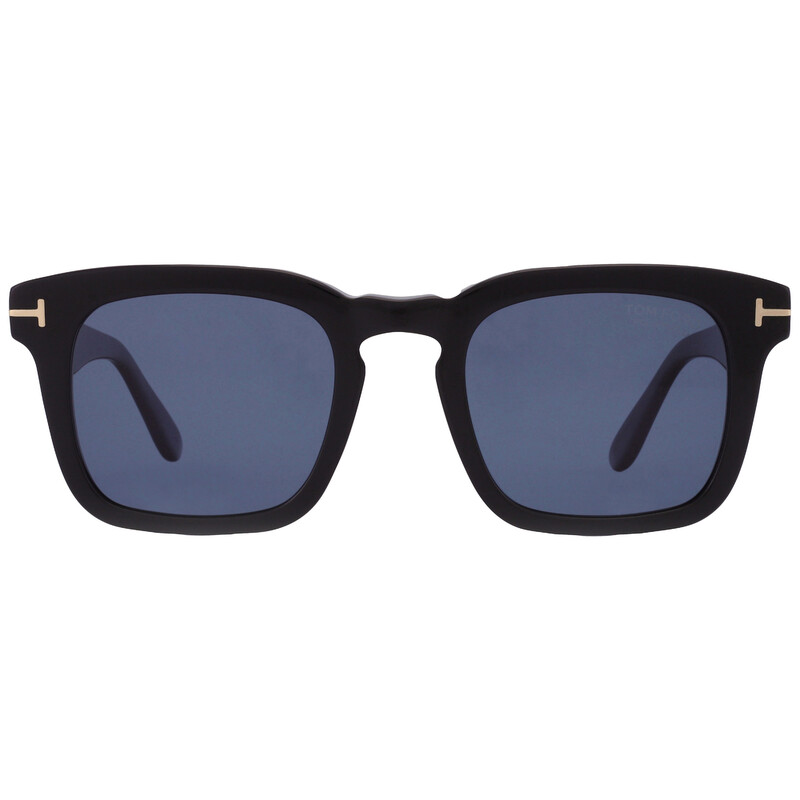 Tom Ford Dax Polarized Blue Square Men's Sunglasses FT0751 01V 50