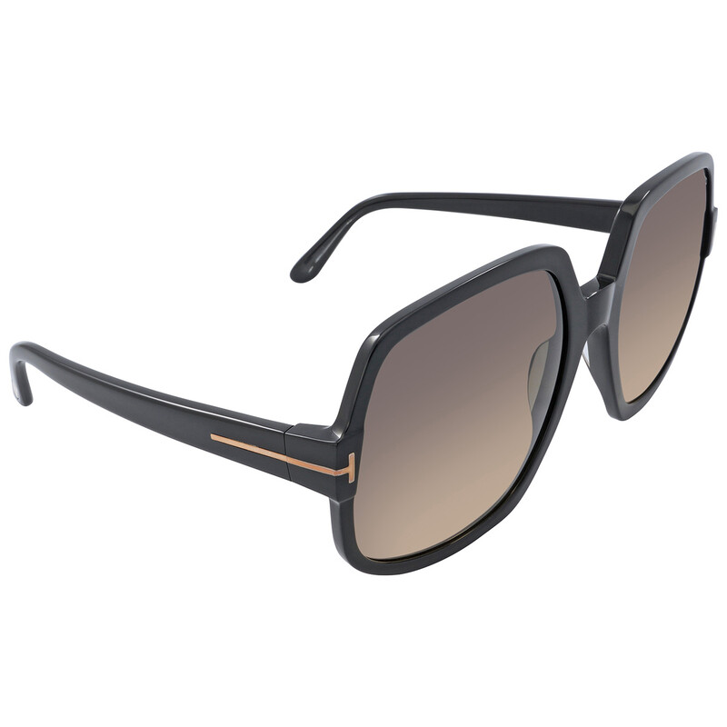 Tom Ford Delphine Smoke Gradient Oversized Ladies Sunglasses