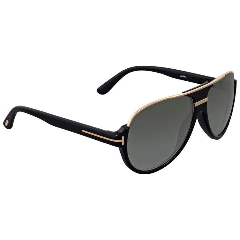 Tom Ford Dimitry Green Smoke Gradient Pilot Men's Sunglasses