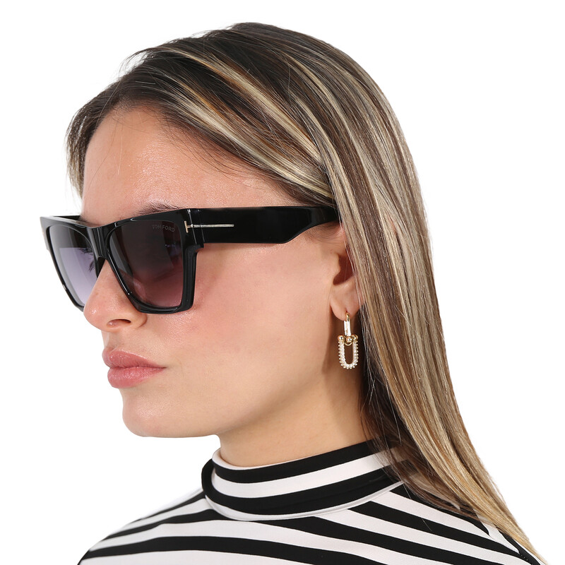Tom Ford Dove Smoke Gradient Cat Eye Ladies Sunglasses  display picture 1