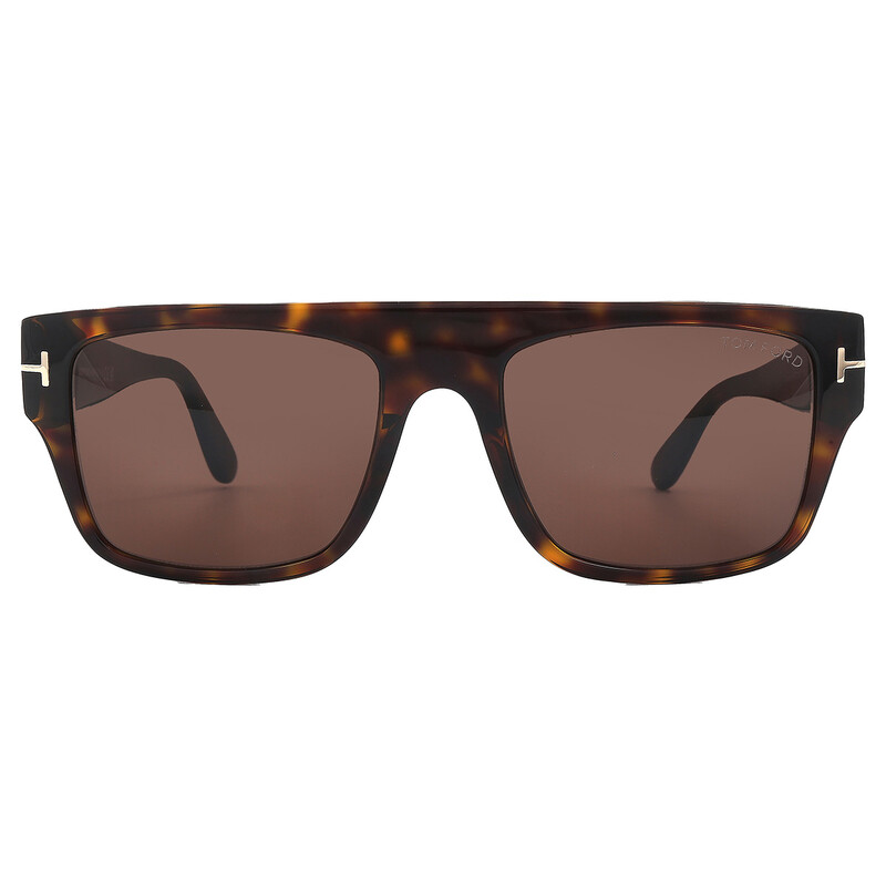 Tom Ford Dunning Brown Browline Men's Sunglasses FT0907 52E 55