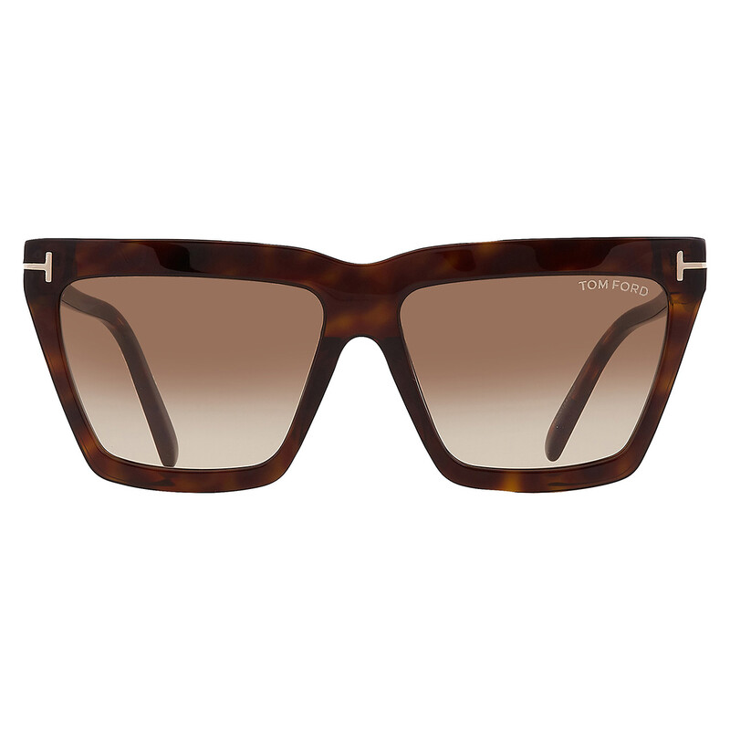 Tom Ford Eden Brown Gradient Cat Eye Ladies Sunglasses FT1110 52F