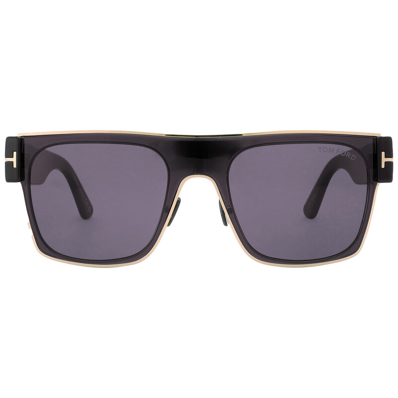 Tom Ford Edwin Smoke Browline Men's Sunglasses FT1073 01A 54