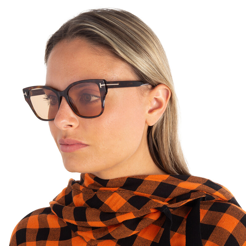 Tom Ford Elsa Brown Cat Eye Ladies Sunglasses FT1108 52E 55  display picture 3