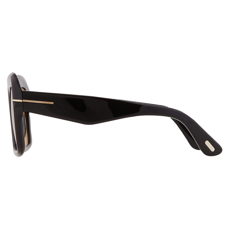 Tom Ford Esme Brown Square Ladies Sunglasses FT1157 01E 50. Tom Ford Esme Brown Square Ladies Sunglasses FT1157 01E 50  main image 4