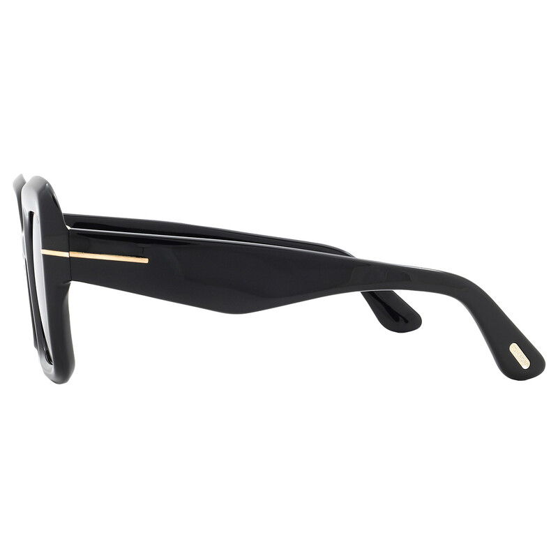 Tom Ford Esme Smoke Square Ladies Sunglasses FT1157 01A 50  display picture 2