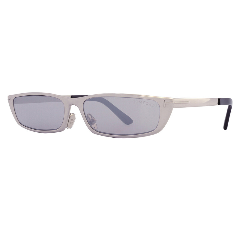 Tom Ford Everett Smoke Mirror Rectangular Unisex Sunglasses FT1059