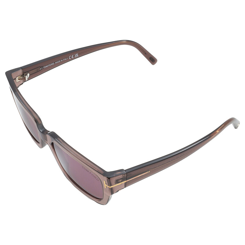 Tom Ford Ezra Bordeaux Mirror Rectangular Men