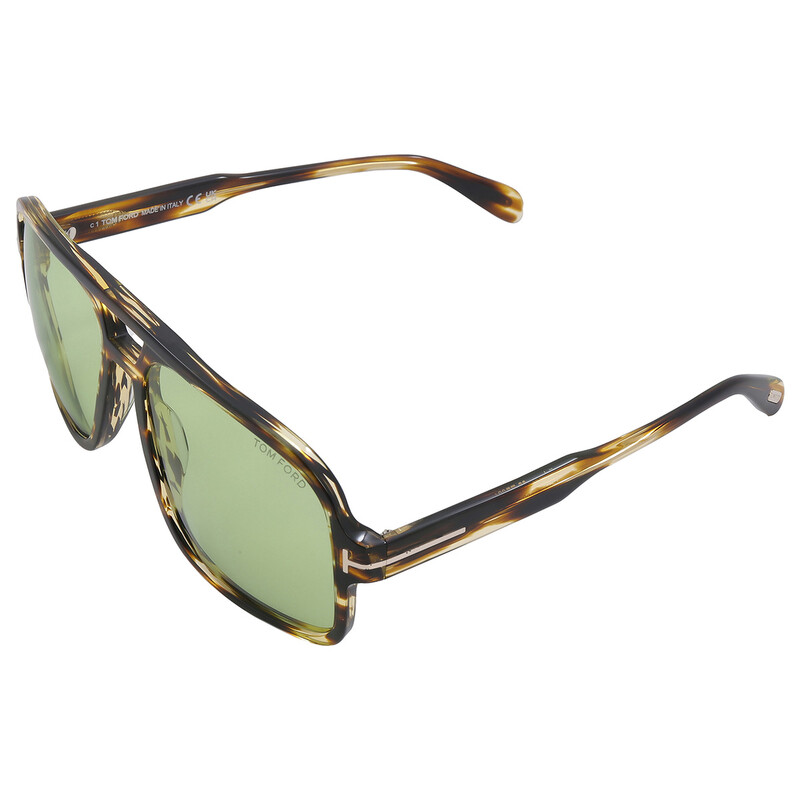 Tom Ford Falconer Green Navigator Men's Sunglasses FT0884 52N 60