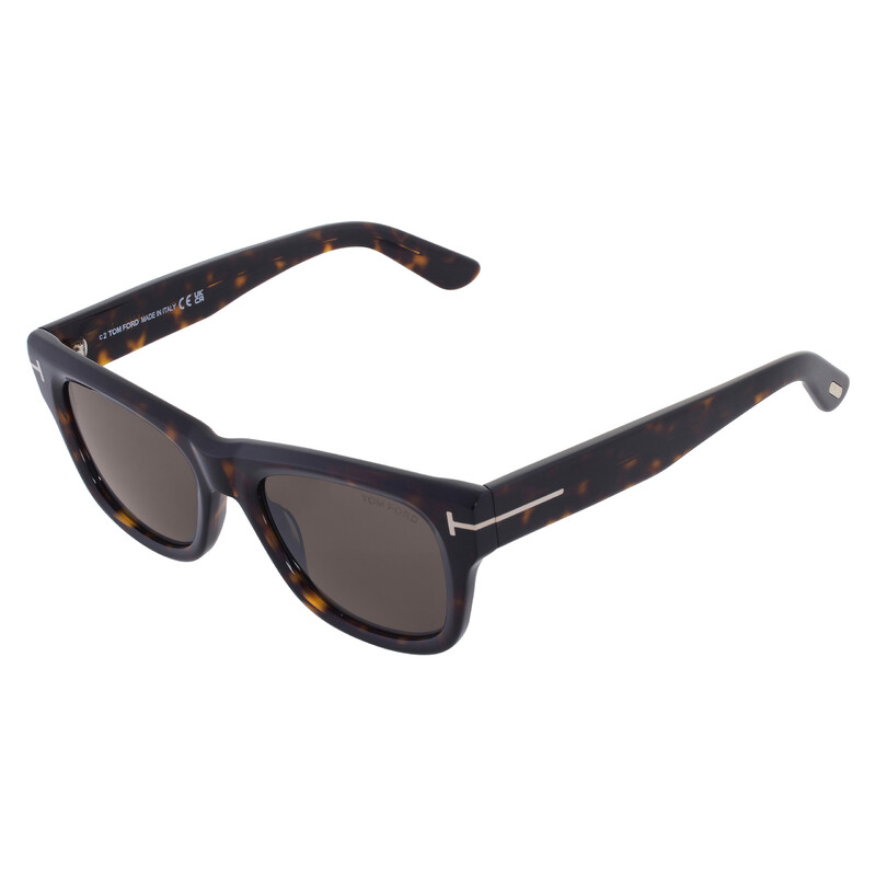 Tom Ford Finn-02 Smoke Square Men's Sunglasses FT1304 52A 53