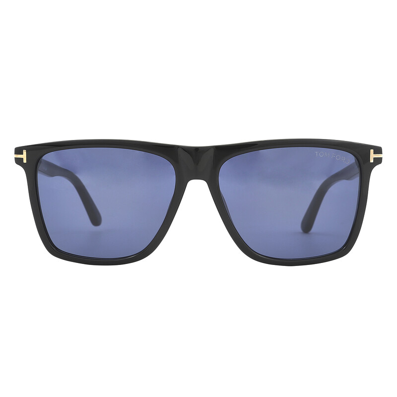 Tom Ford Fletcher Blue Square Men's Sunglasses FT0832 01V 57