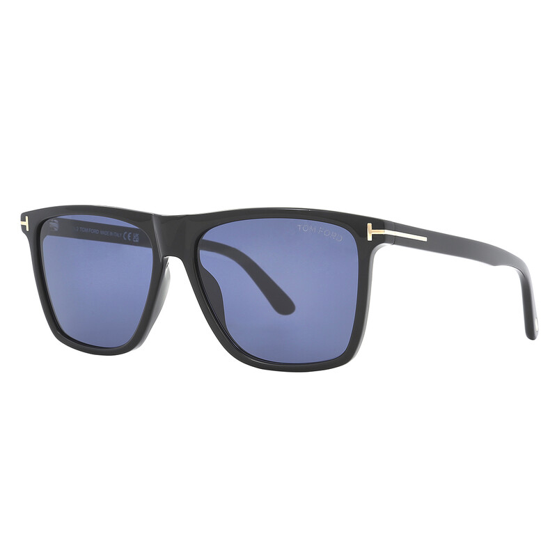 Tom Ford Fletcher Blue Square Men's Sunglasses FT0832 01V 57