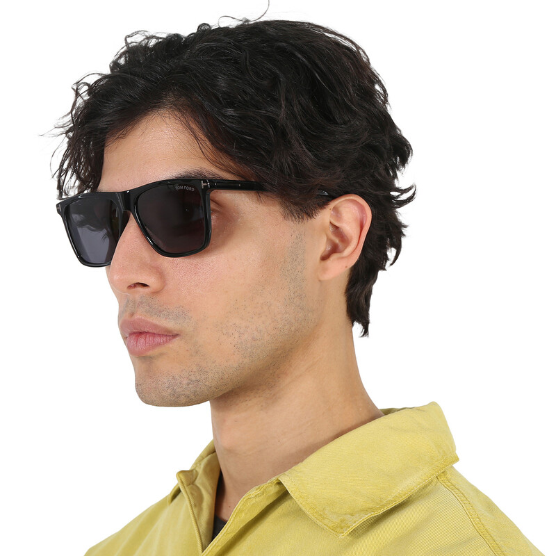 Tom Ford Fletcher Smoke Square Men's Sunglasses FT0832-N 01A 57