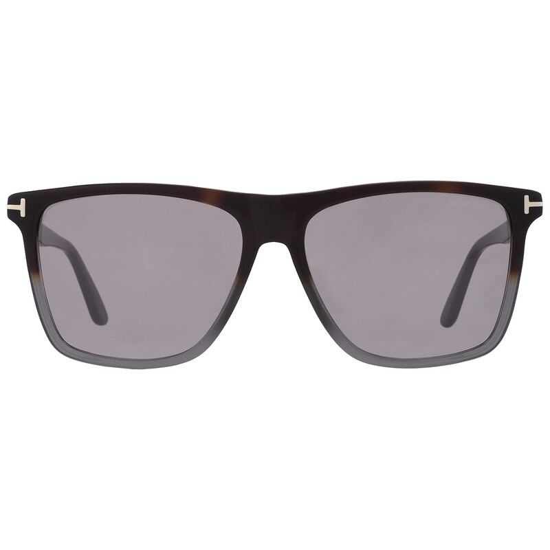Tom Ford Fletcher Smoke Mirror Square Men's Sunglasses FT0832 55C