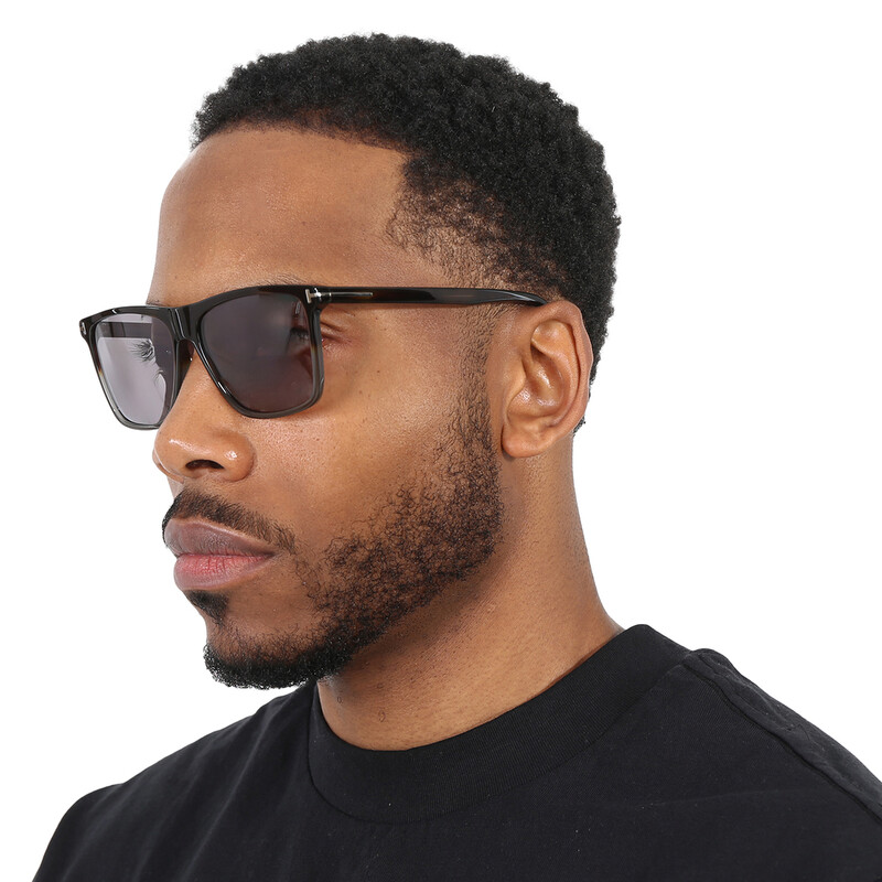 Tom Ford Fletcher Smoke Mirror Square Men's Sunglasses FT0832 55C