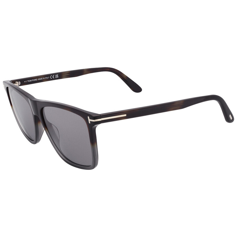 Tom Ford Fletcher Smoke Mirror Square Men's Sunglasses FT0832 55C