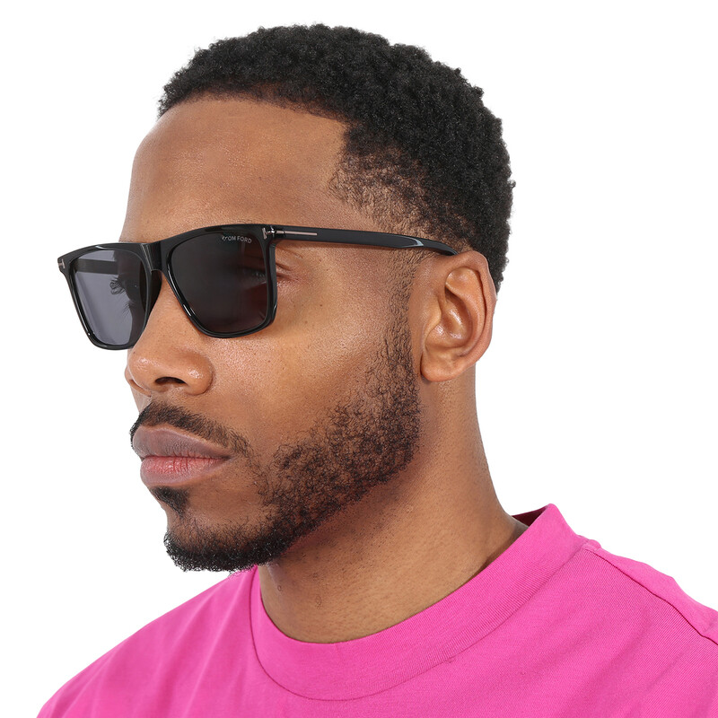 トムフォード Fletcher サングラス FT0832-N-59-01A Tom Ford Fletcher Smoke Square Men's Sunglasses FT0832-N 01A 59