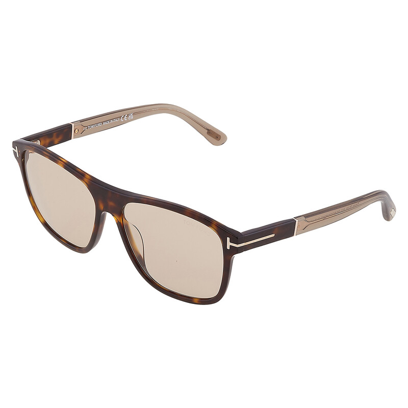 Tom Ford FRANCES Brown Square Men's Sunglasses FT1081 52E 58