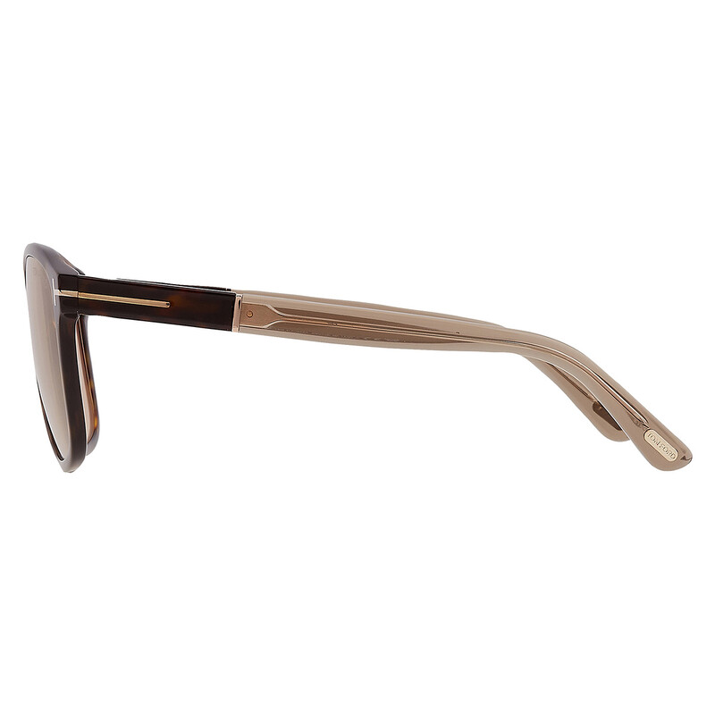 Tom Ford FRANCES Brown Square Men's Sunglasses FT1081 52E 58