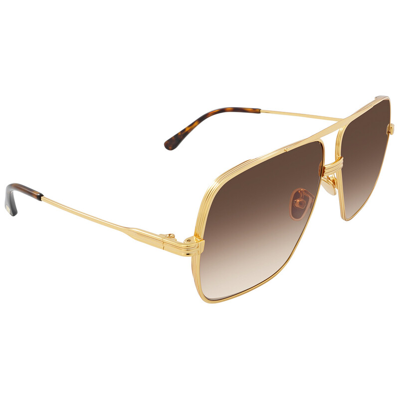 Tom Ford Frankie Brown Gradient Navigator Unisex Sunglasses FT0735