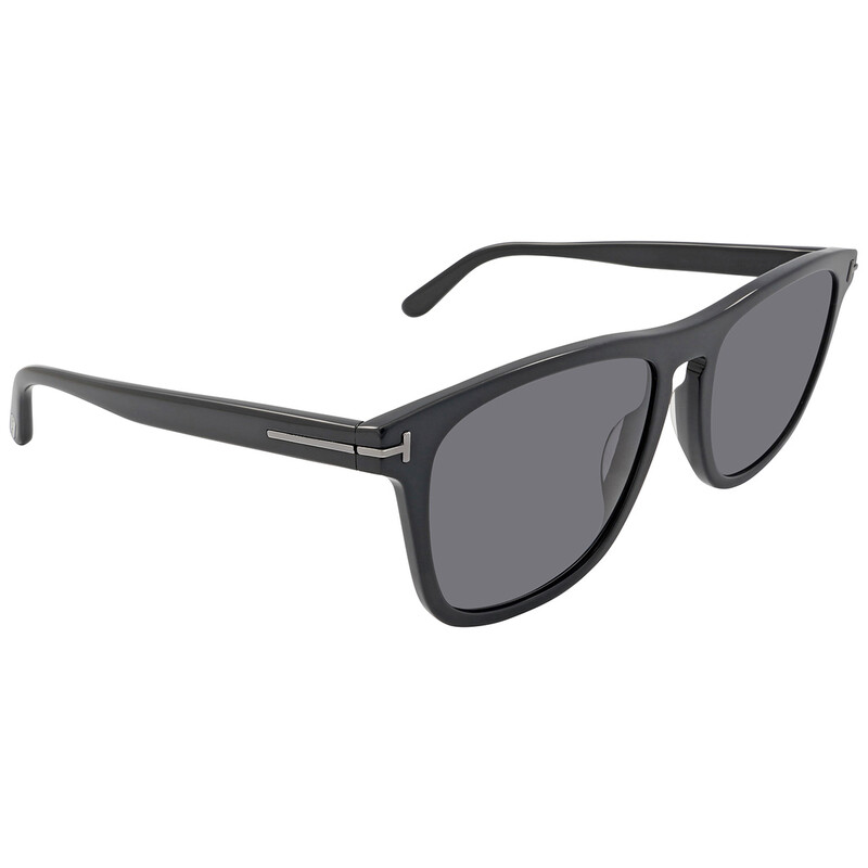 Tom Ford Gerard Polarized Smoke Rectangular Men's Sunglasses