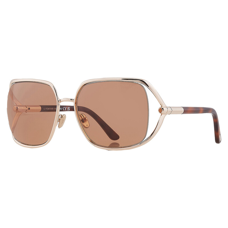 Tom Ford Goldie Brown Butterfly Ladies Sunglasses FT1092 28E  display picture 1