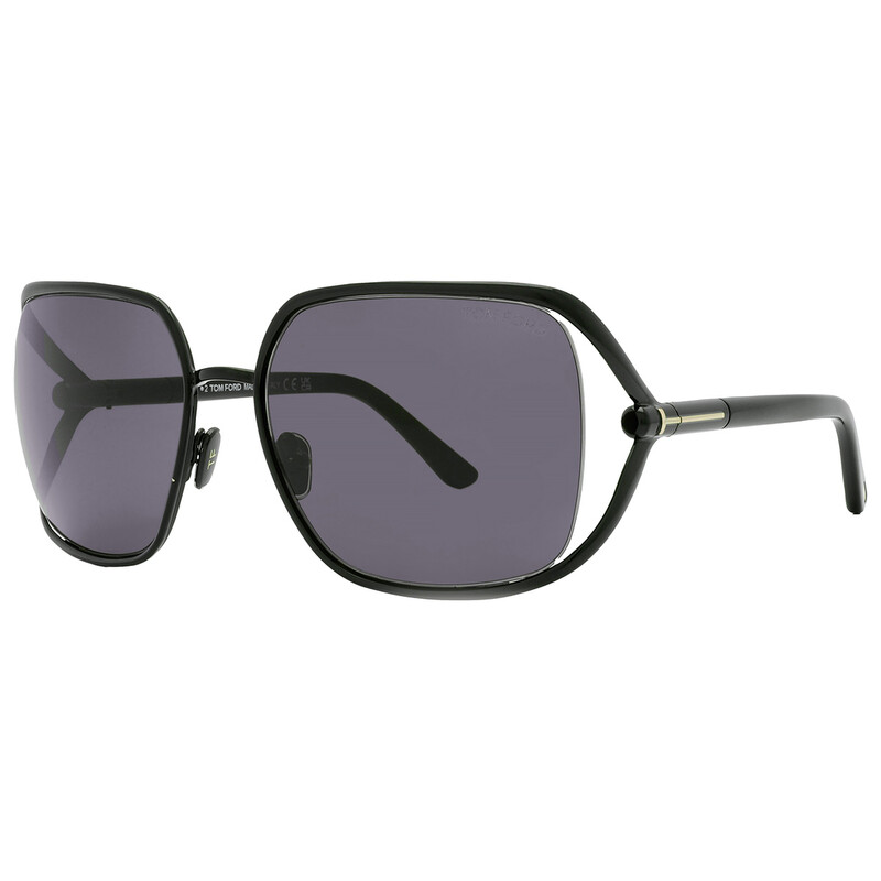 Tom Ford Goldie Smoke Rectangular Ladies Sunglasses FT1092  display picture 1
