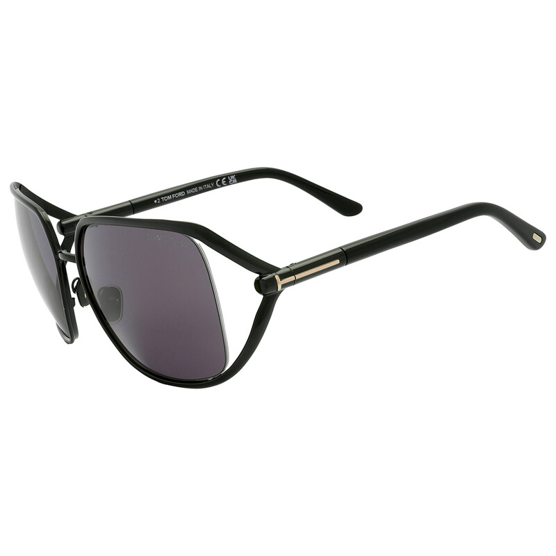 Tom Ford Goldie Smoke Rectangular Ladies Sunglasses FT1092  display picture 2