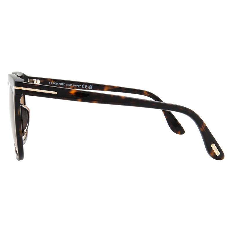 Tom Ford Gradient Brown Square Ladies Sunglasses FT0958-D 52F 55