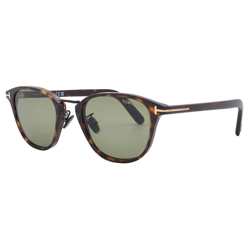 Tom Ford Green Oval Men's Sunglasses FT1049-D 52N 50 889214434616