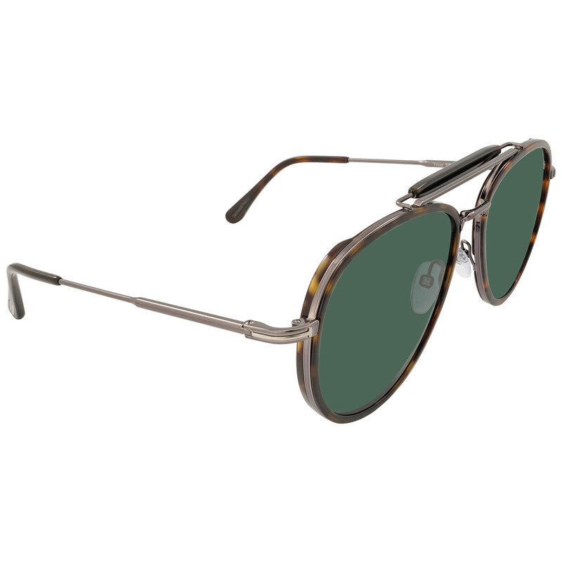Tom Ford Tripp Green Pilot Unisex Sunglasses FT0666 52N 58