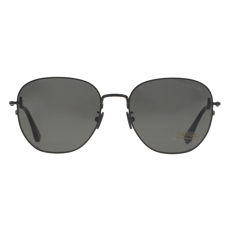 Tom Ford Grey Round Men's Sunglasses FT0976-K 02A 56 889214337665