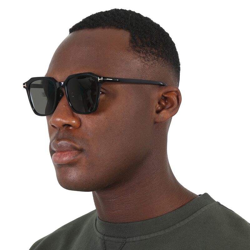 Tom Ford Grey Square Unisex Sunglasses FT0971-K 01A 54