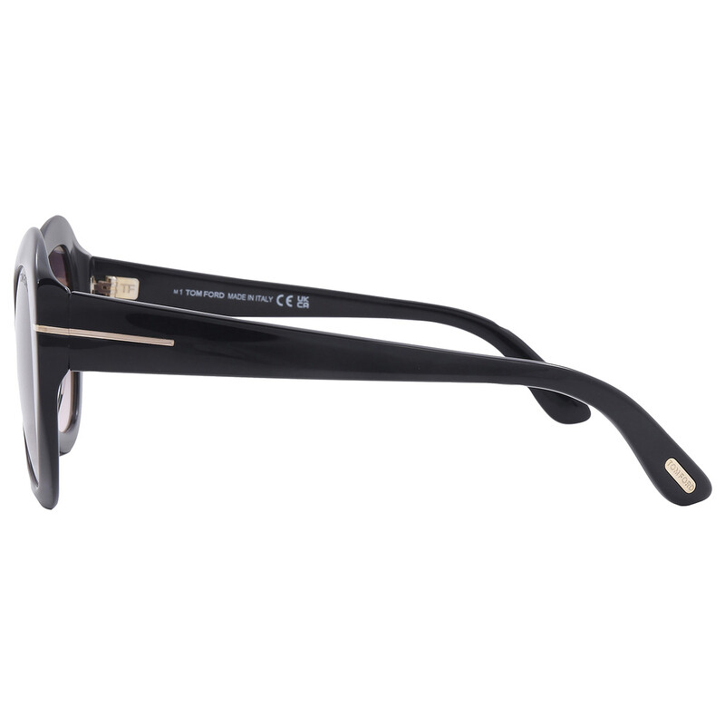Tom Ford Guinevere Smoke Gradient Butterfly Ladies Sunglasses