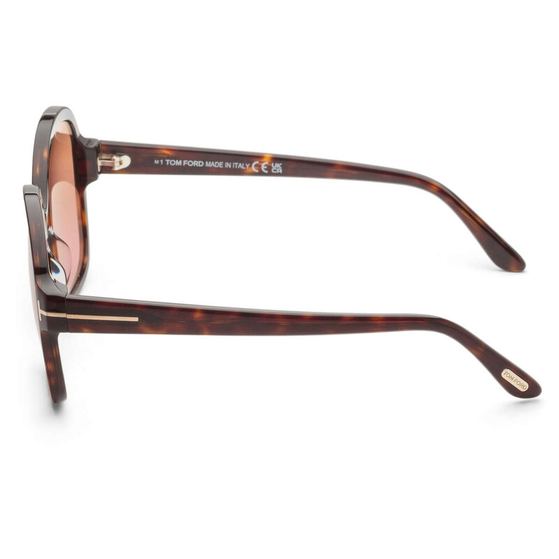 Tom Ford Hanley Brown Butterfly Ladies Sunglasses FT1034 52F 57