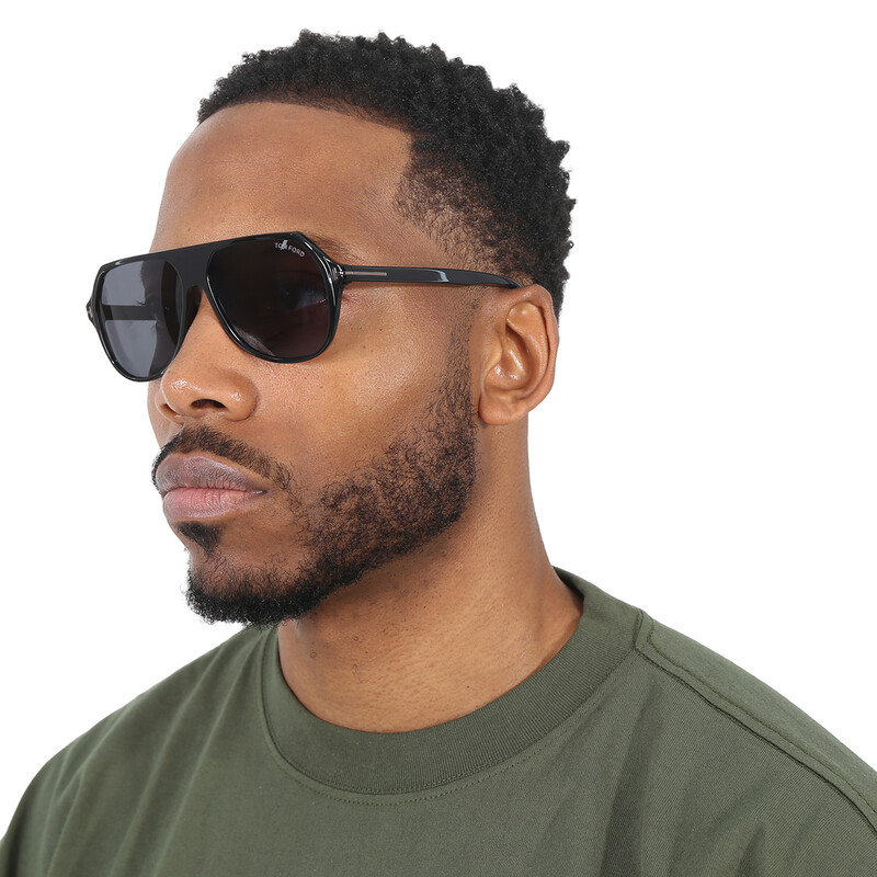 Tom Ford Hayes Smoke Navigator Men's Sunglasses FT0934-N 01A 59