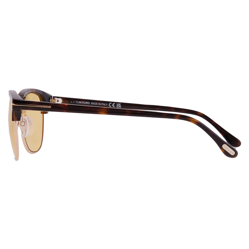Tom Ford HENRY Amber Square Men's Sunglasses FT0248 52E 51