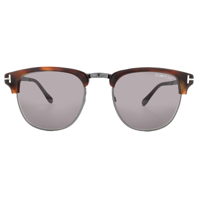 Tom Ford Henry Grey Square Men's Sunglasses FT0248 52A 51