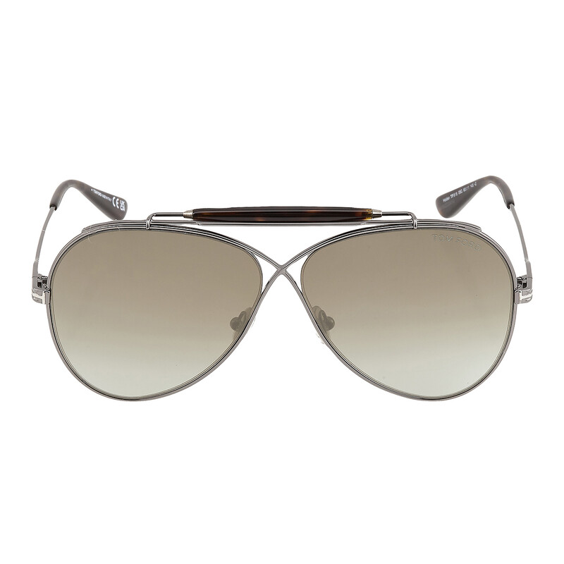 Tom Ford Holden Brown Gradient Pilot Unisex Sunglasses FT0818 08G