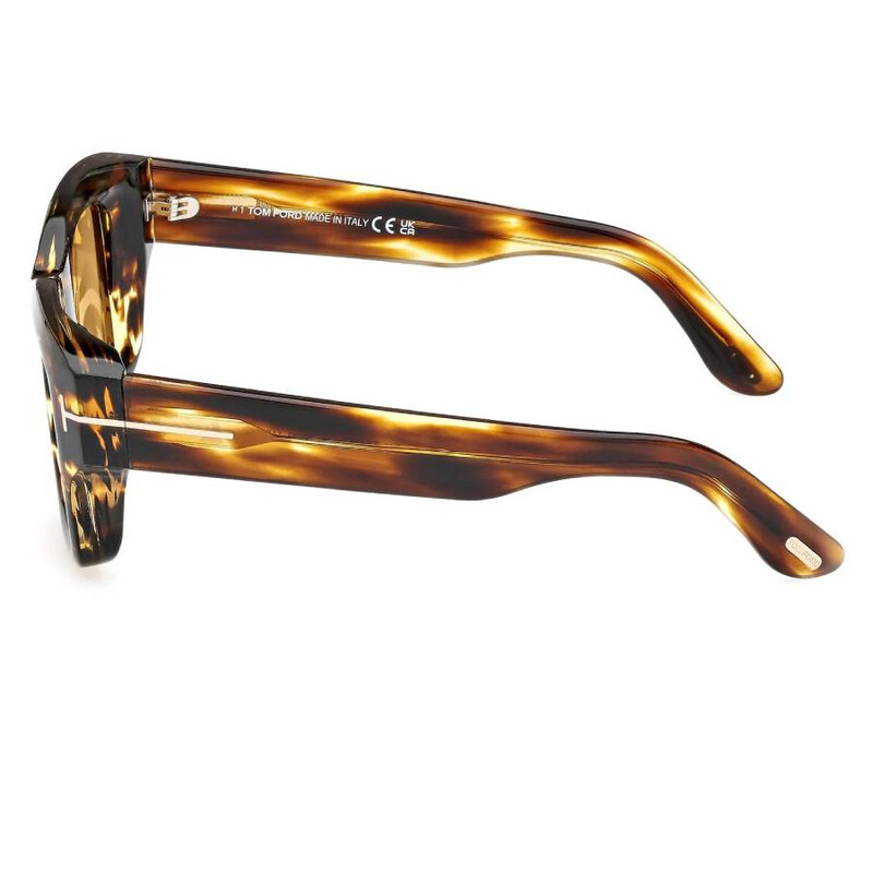 Tom Ford Ilias Amber Square Men's Sunglasses FT1154 52E 50