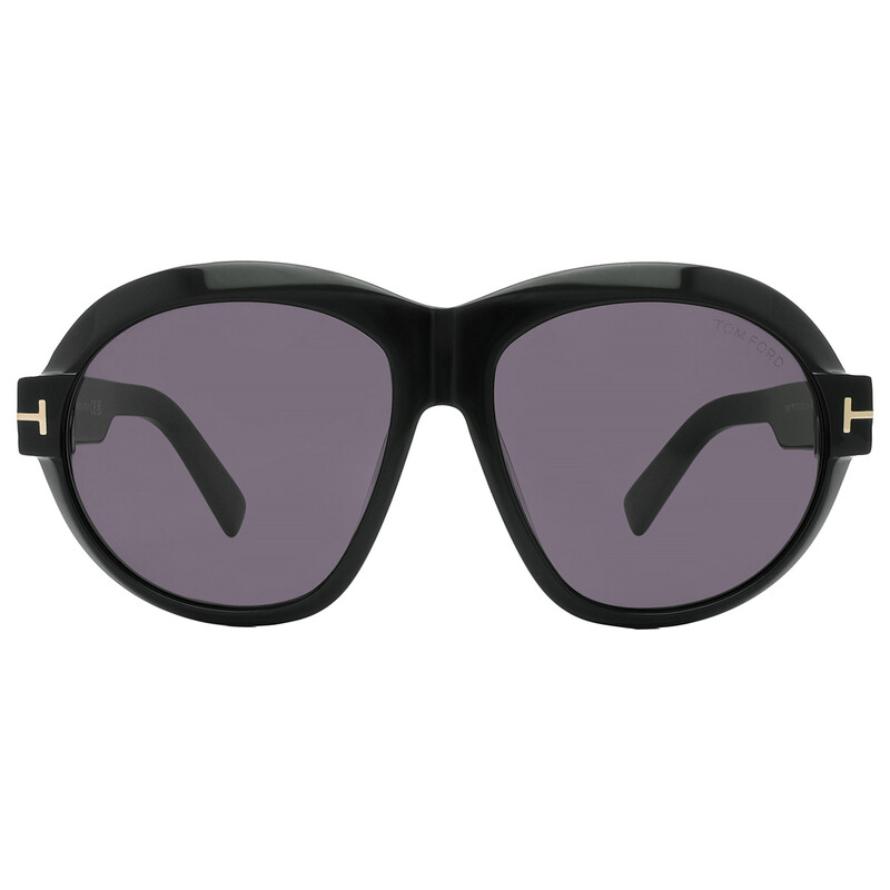 Tom Ford Inger Smoke Oval Ladies Sunglasses FT1113 01A 59