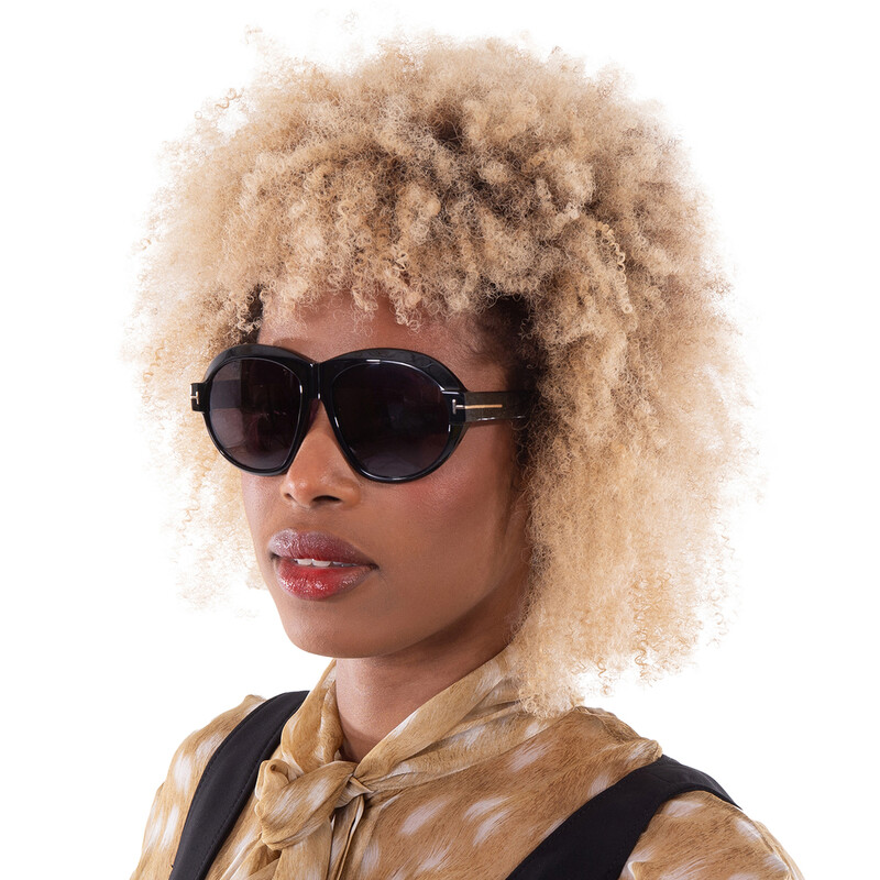 TOM FORD INGER TF1113 ECO 
COL 01A Black 59mm Aviator Plastic Sunglasses New Authentic Tom Ford Sunglasses FT 1113 01A INGER TF 1113  main image 4