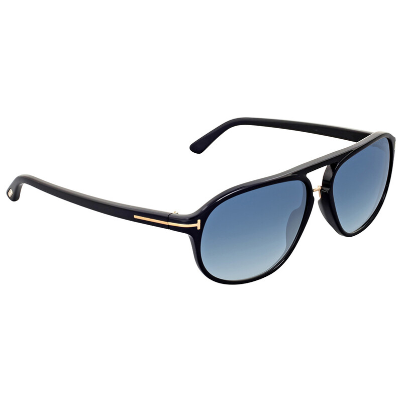 tom Tom Ford Jacob Green Gradient Pilot Sunglasses FT0447 01P 60