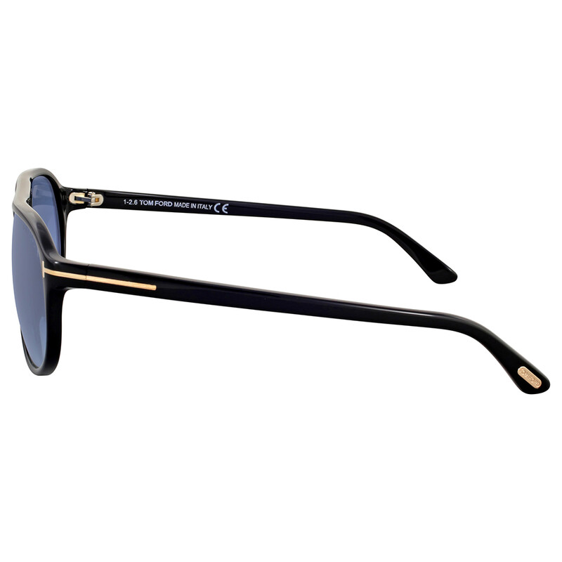 Tom Ford Jacob Green Gradient Pilot Sunglasses FT0447 01P 60