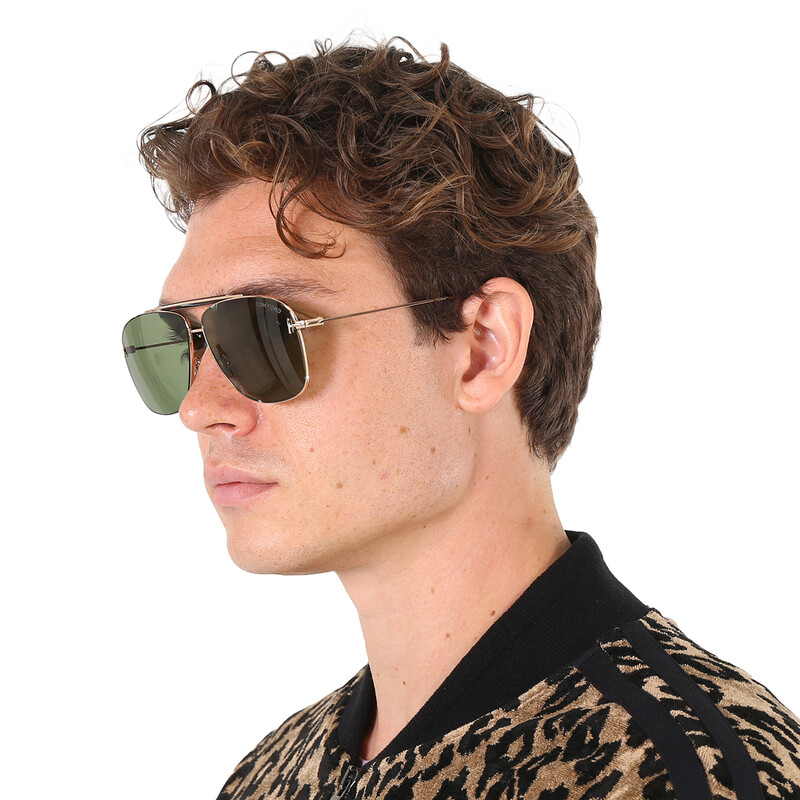 Tom Ford Jaden Green Navigator Men's Sunglasses FT1017 28N 60