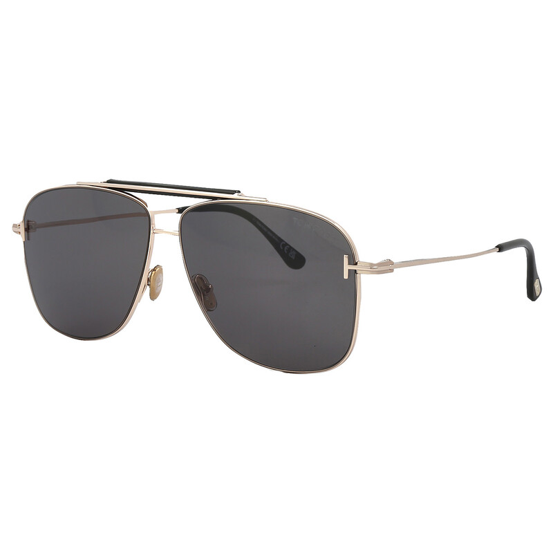 Tom Ford Jaden Smoke Navigator Men's Sunglasses FT1017 28A 60