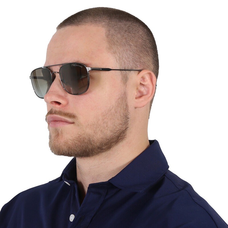 Tom Ford Jake Brown Gradient Navigator Men's Sunglasses FT0827 12Q