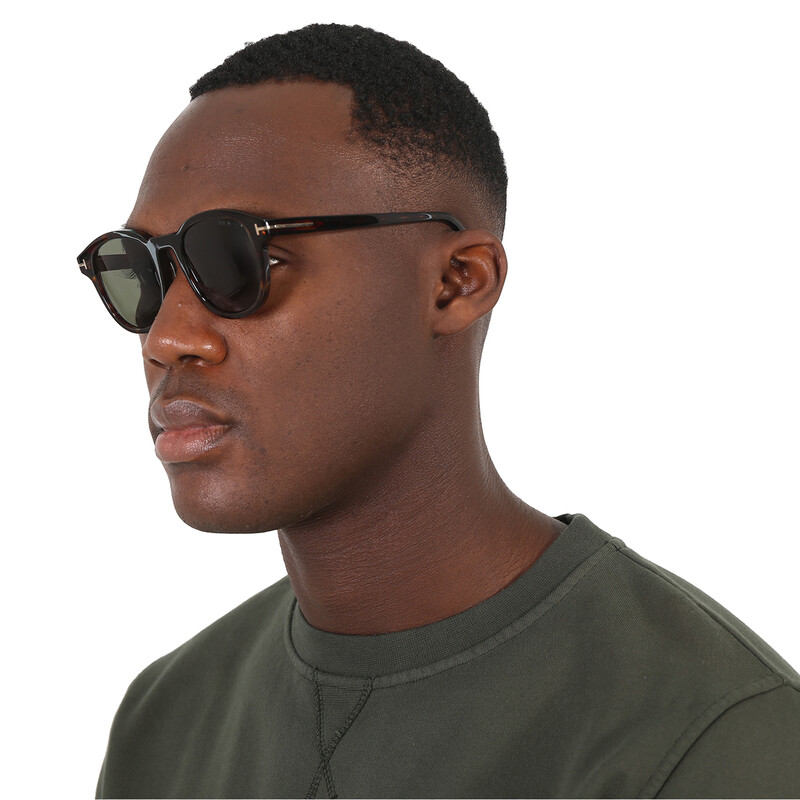 Tom Ford Jameson Green Square Men's Sunglasses FT0752 52N 50
