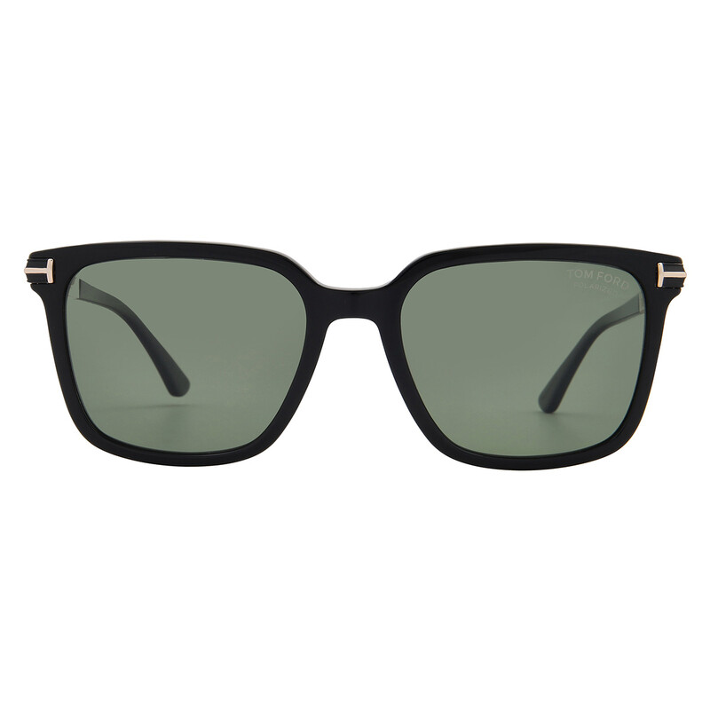 Tom Ford Jochem Polarized Green Square Men's Sunglasses FT1183 01R 56 ...